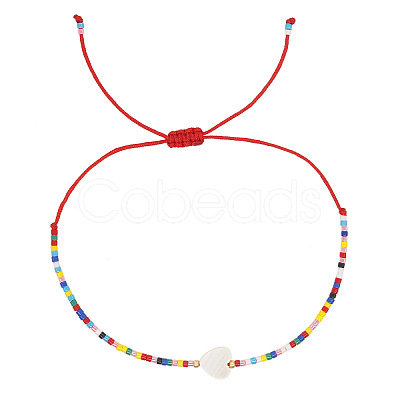 Bohemian Style Glass Seed Beads Braided Bracelets KP8572-1-1