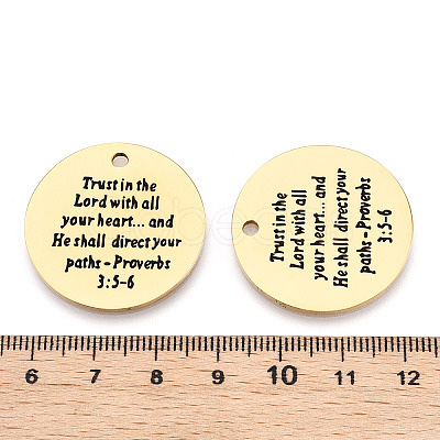 201 Stainless Steel Pendants STAS-T064-37G-23-1