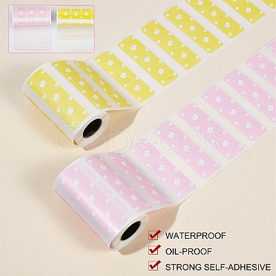 2 Rolls 2 Colors Self-Adhesive Label Pasters STIC-GF0001-06-1