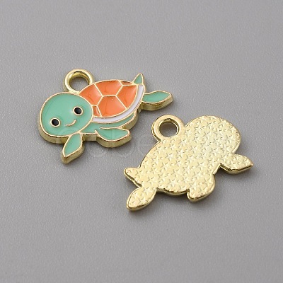 Alloy Enamel Pendants X-FIND-CJC0010-30LG-01-1