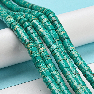 Synthetic Imperial Jasper Dyed Beads Strands G-D077-D01-01D-1