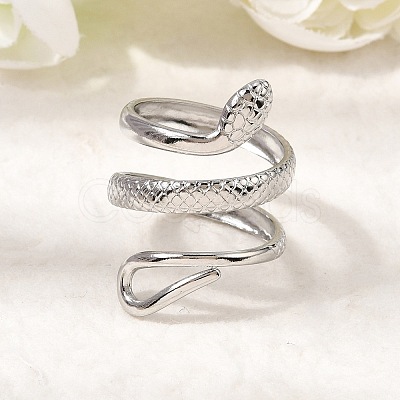 304 Stainless Steel Cuff Open Rings STAS-H259-02P-1