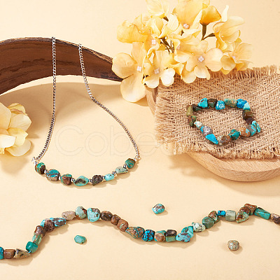 1 Strand Natural HuBei Turquoise Beads Strands G-TA0003-48-1