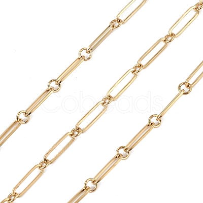 304 Stainless Steel Oval & Ring Link Chain CHS-C006-05G-1