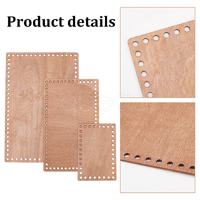 Wooden Basket Bottoms TOOL-WH0159-02A-1