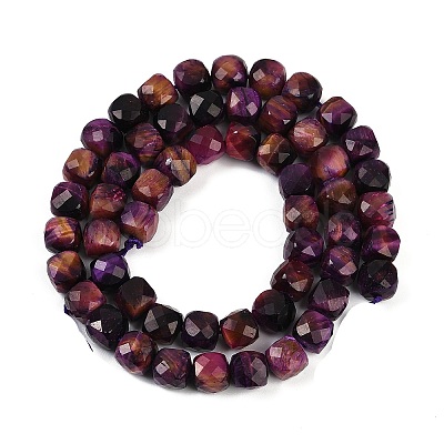 Natural Tiger Eye Dyed Beads Strands G-H028-A01-07-1