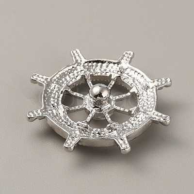 Alloy Rhinestone Snap Buttons FIND-WH0111-241-1