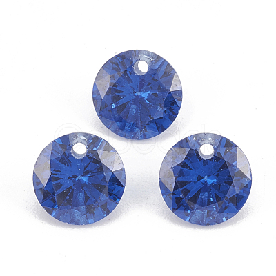 Cubic Zirconia Charms ZIRC-N033-B-07-1