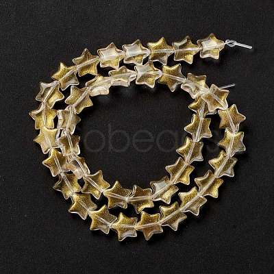 Transparent Glass Beads Strand GLAA-K057-01L-1
