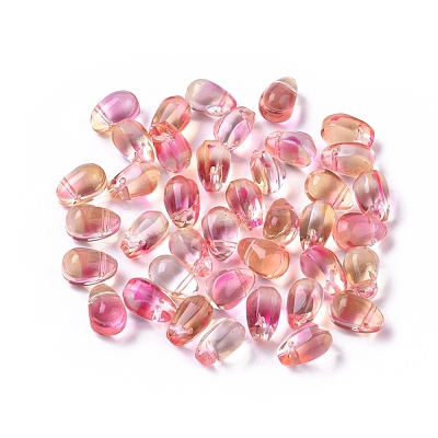 Transparent Glass Charms X-GLAA-L027-L06-1