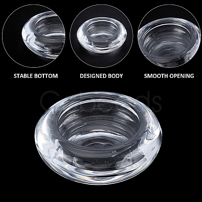 2Pcs Glass Candle Cups AJEW-SC0004-47B-1