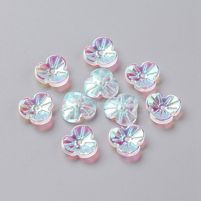 Electroplate Glass Beads EGLA-L027-A08-1