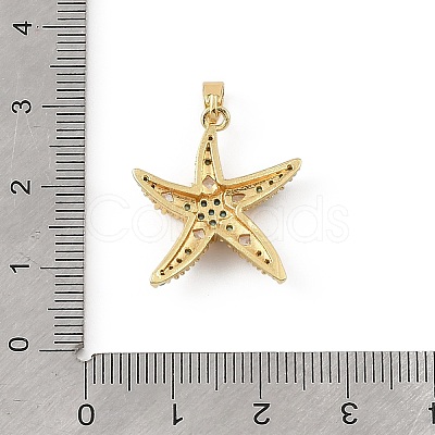 Ocean Brass & Rhinestone Pendants RB-CBA4B36-04G-07-1
