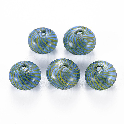 Transparent Handmade Blown Glass Globe Beads X-GLAA-T012-19C-1
