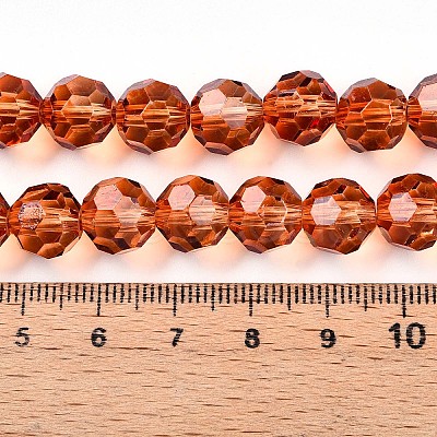 Baking Paint Transparent Glass Beads X1-DGLA-A035-T10mm-A04-1