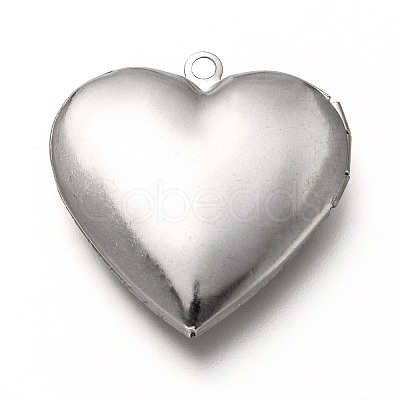 Tarnish Resistant 316 Stainless Steel Locket Pendants X-STAS-P268-08P-1