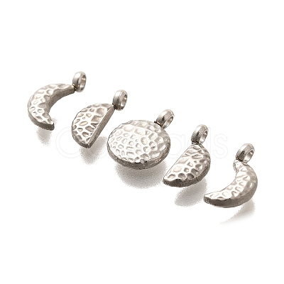 5Pcs 304 Stainless Steel Charms X-STAS-R140-01P-1