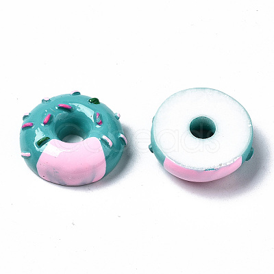 Spray Painted Resin Cabochons CRES-Q215-001B-1