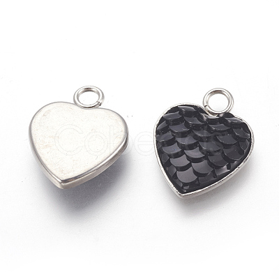 304 Stainless Steel Pendants STAS-F184-B11-1