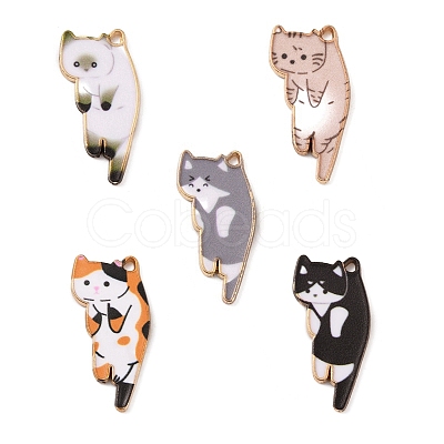 Alloy Enamel Pendants ENAM-WH0054-58-1
