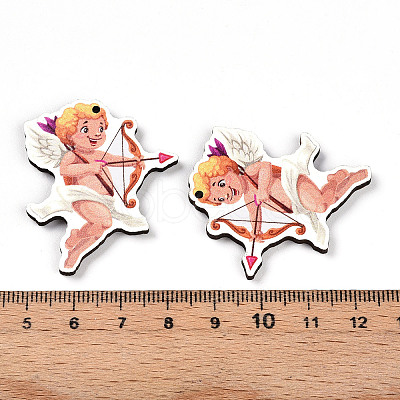 Printed Wood Pendants WOOD-T032-04Q-1