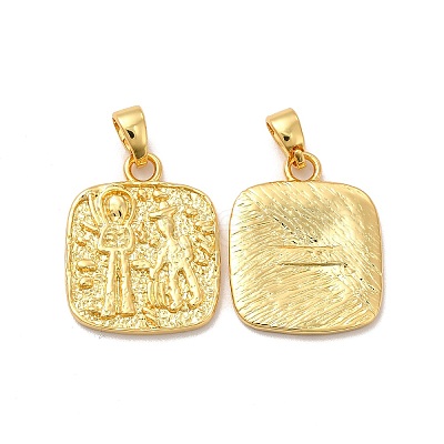Rack Plating Brass Pendants KK-A177-19G-1