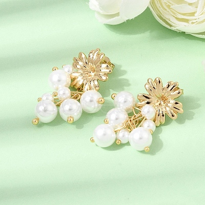 304 Stainless Steel Stud Dangle Earrings SA-CBAF6AD-21G-1