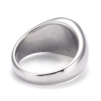 304 Stainless Steel Finger Rings STAS-H101-01P-11-1