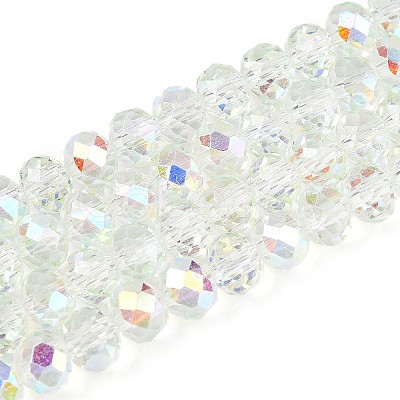Transparent Glass Beads Strands LS-EGLA-N016-6mm-06-1