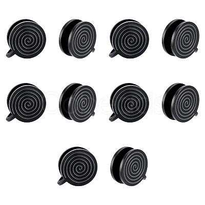 10Pcs 304 Stainless Steel Vortex Cuff Earrings EJEW-UN0002-76EB-1