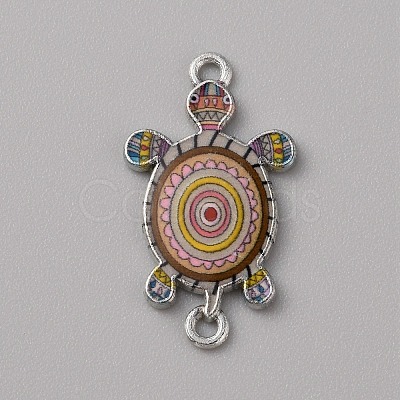 Alloy Enamel Connector Charms ENAM-WH0061-47E-1
