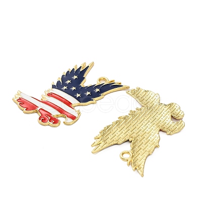 Independence Day Alloy Enamel Pendants ENAM-G229-06G-01-1