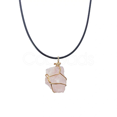 16Pcs Rough Raw Natural Mixed Stone Pendants FIND-HY0001-31-1