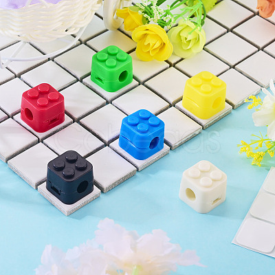 6Pcs PP Plastic Cable Organizers Clips AJEW-TADJ0001-35-1