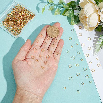 450Pcs 3 Style 304 Stainless Steel Split Rings STAS-ME0002-60-1