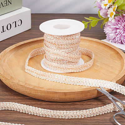 10Yards Polyester Lace Trim Ribbon OCOR-GF0004-83E-1