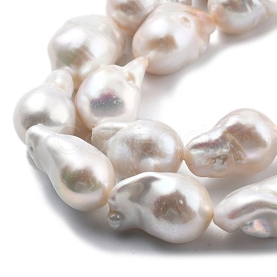 Natural Nucleated Pearl Beads Strands PEAR-B004-15C-03C-1