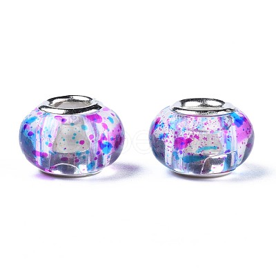 Transparent Resin European Beads RPDL-N014-05-05-1