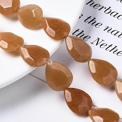 Natural Red Aventurine Beads Strands G-S356-03-1