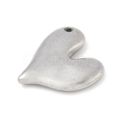 304 Stainless Steel Heart Pendants LS-STAS-R162-01P-03-1