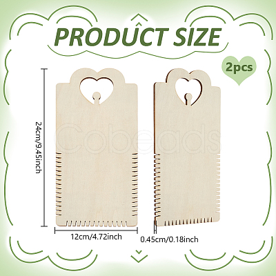 Plywood Wood Bracelet Knitters TOOL-FG0001-40-1