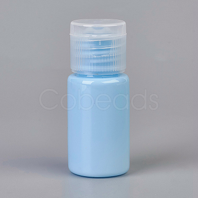 Macaron Color Empty Flip Cap Plastic Bottle Container LS-MRMJ-WH0025-A-03-1