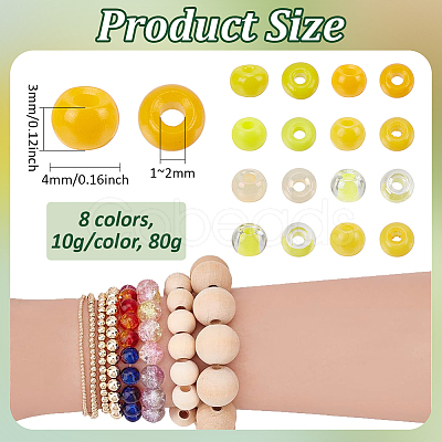 1360pcs 8 Styles Glass Seed Beads Sets SEED-PH0002-36-1