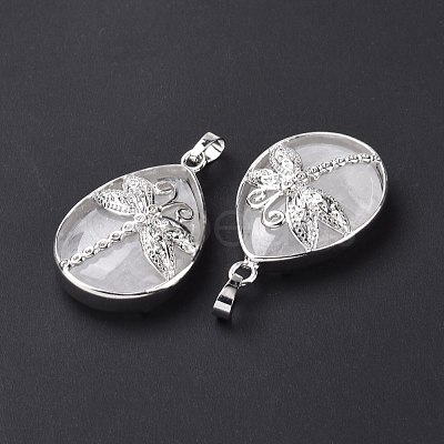 Natural Quartz Crystal Pendants G-G900-01P-16-1
