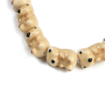 Handmade Porcelain Beads Strands PORC-P029-01-1