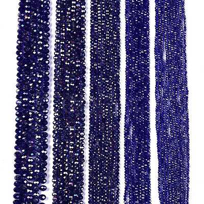 Electroplate Glass Beads Strands LS-EGLA-A044-T8mm-B06-1