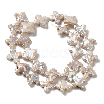 Natural Baroque Pearl Keshi Pearl Beads Strands PEAR-E016-005-1