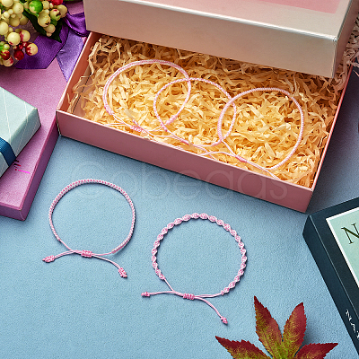 5Pcs 5 Style Nylon Thread Woven Braided Bracelets Set BJEW-SW00051-1