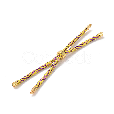 Nylon Cord Silder Bracelets MAK-C003-03G-04-1