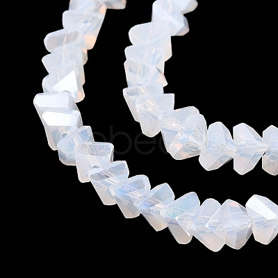 Electroplate Imitation Jade Glass Beads Strands EGLA-Q139-01A-B01-1